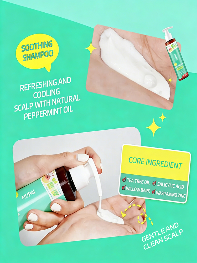 Peppermint Tea Tree Acne Clear Soothing Shampoo – Refreshing Scalp Care with Salicylic Acid & Willow Bark (3)