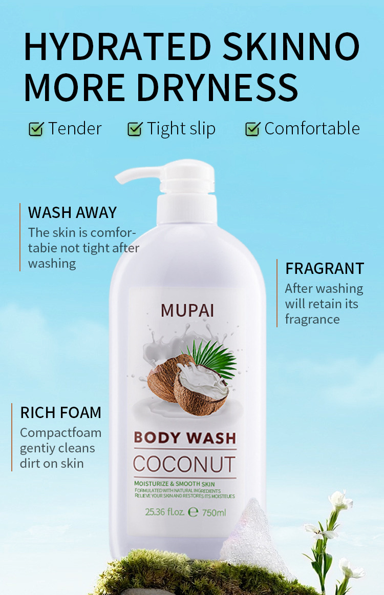 Coconut Moisturizing Body Wash – Gentle Hydrating Shower Gel with Rich Foam & Long-Lasting Fragrance (7)