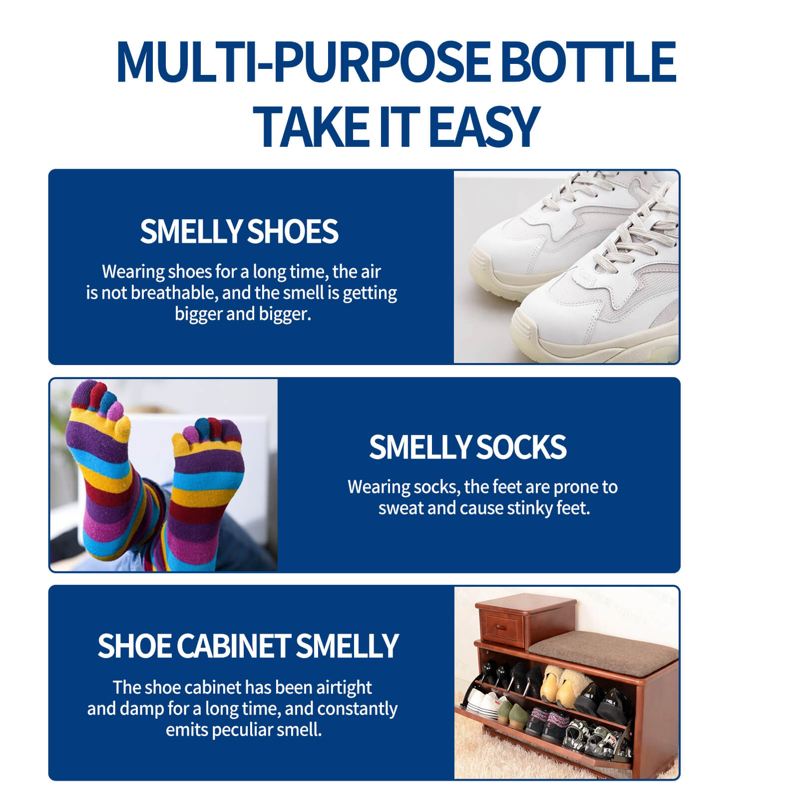 Shoe & Sock Deodorizing Spray Odor Removal, Antibacterial & Anti-Mold, Fresh Shoe Cabinet (8)
