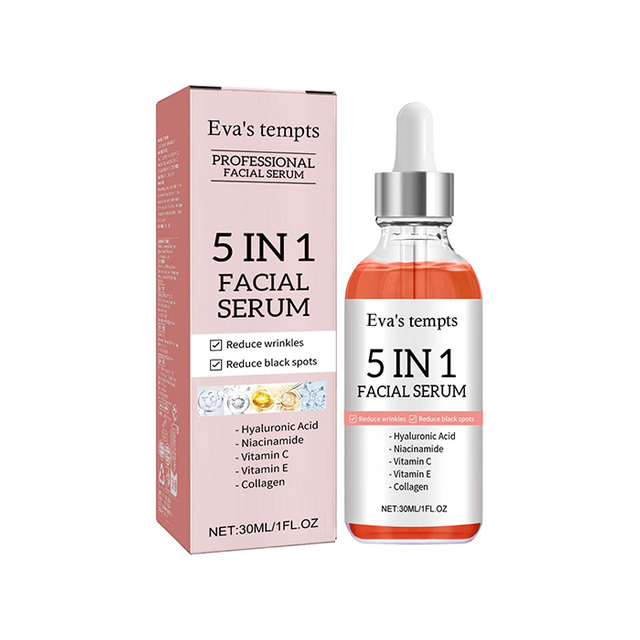 5-in-1 Brightening & Firming Facial Serum | Anti-Aging, Spot-Fading, Acne-Reducing, And Deep Moisturizing Essence