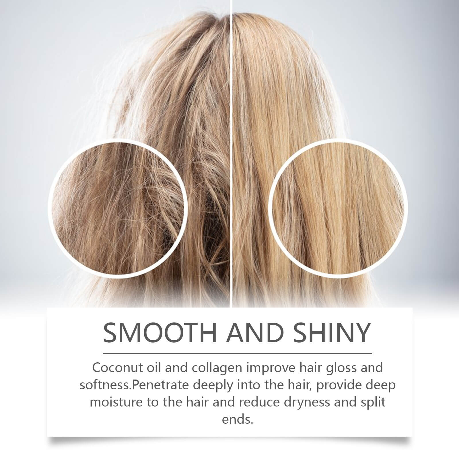 Rice Nourishing Hair Care Set Keratin Repair, Deep Nourishment, Smooth & Shiny Hair (8)