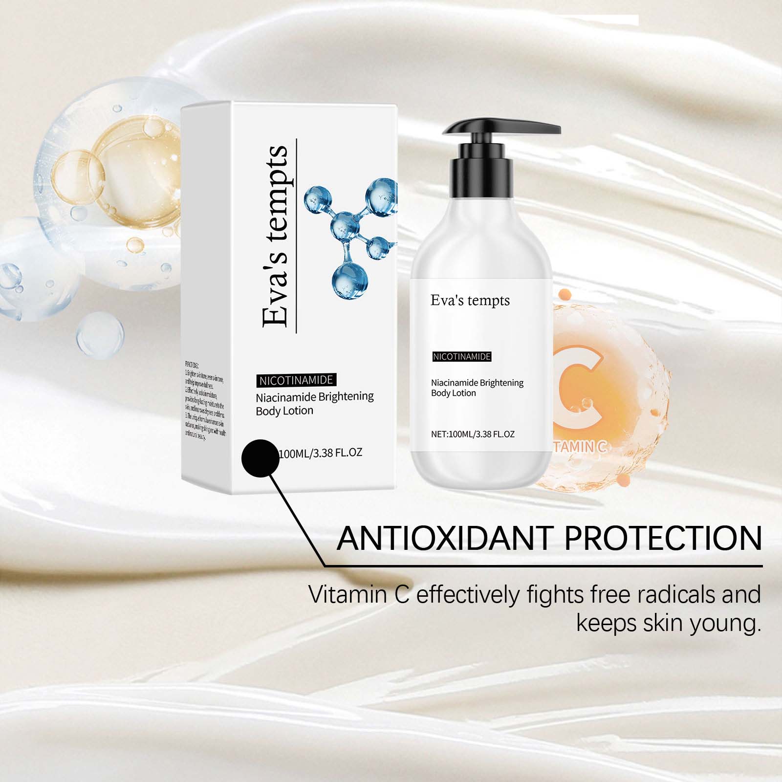 Niacinamide Moisturizing Body Lotion &ndash; Gentle Hydration & Soothing, Improves Skin Tone (1)