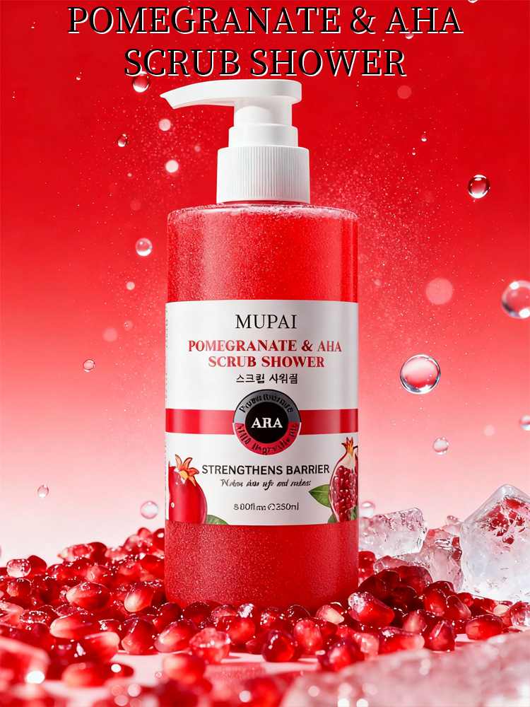 Pomegranate & AHA Scrub Shower Gel – Exfoliating Body Wash for Smooth, Radiant Skin (2)