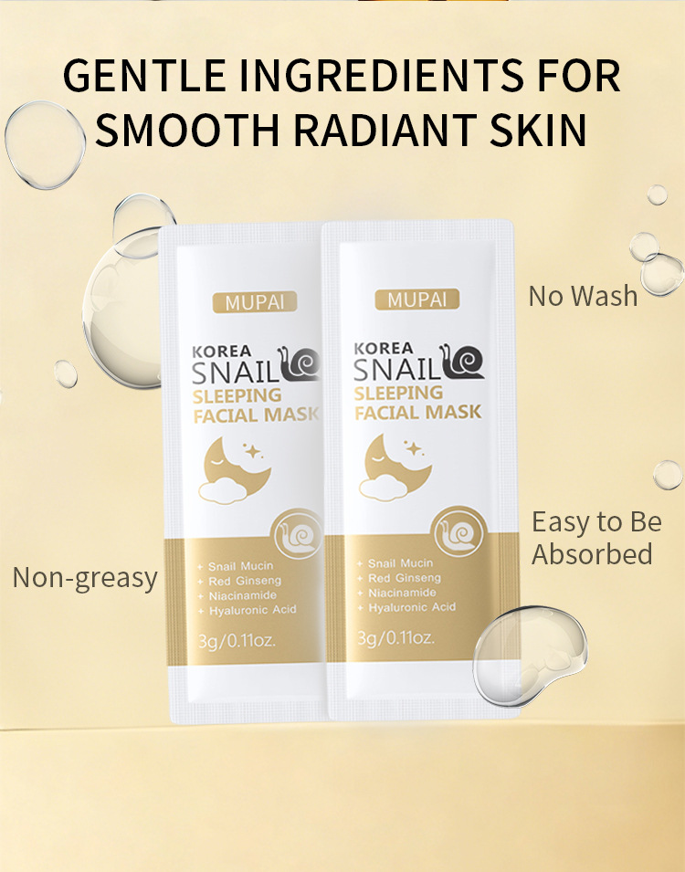 Korean Snail Mucin Overnight Sleeping Face Mask (7)